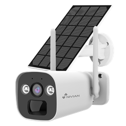 Nivian GSM Batteriekamera mit 4G und Solarmodul, 2k, IP65