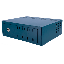 Safe für DVR - Spezifisch für Videoüberwachung - Für DVR mit 1U Rack - Mechanisches Schloss - Mit Belüftung und Kabelverschraubu