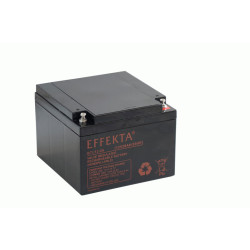 Effekta zbh. Akku 12V/ 28Ah,10-Jahresbatterien, M5 Schraubanschluss, Kontaktfläche Ø 12 mm 217238 Effekta 1 - Artmar Electronic 