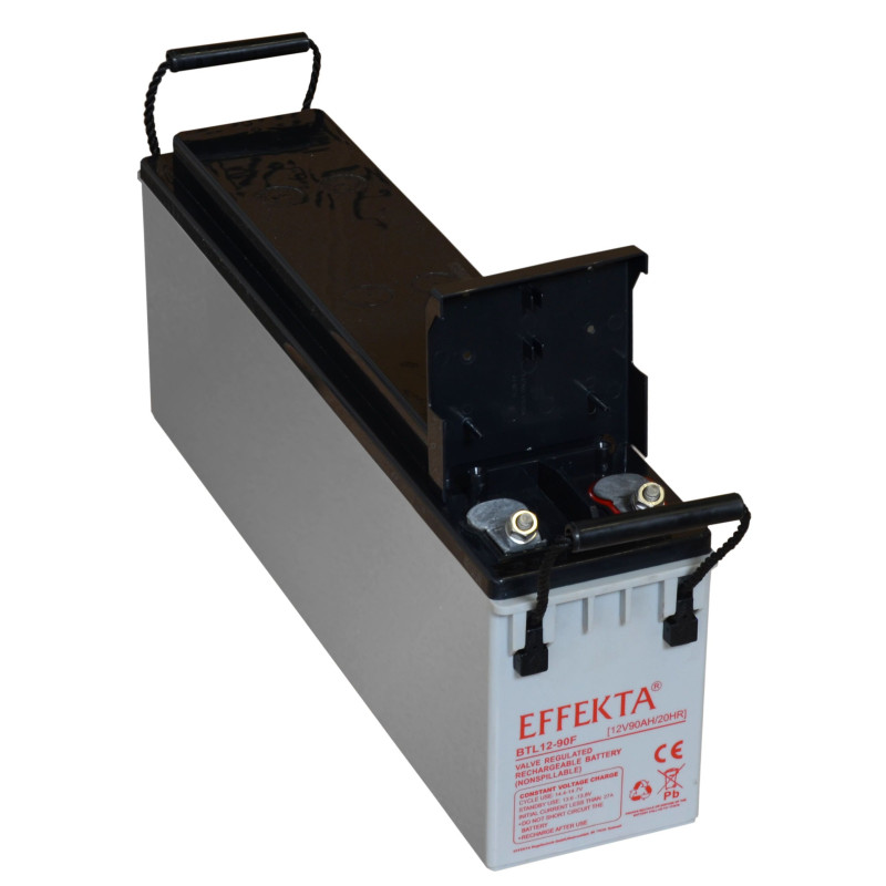 Effekta eg battery 12V/ 90Ah, 10-year batteries, M6 screw connection 217247 Effekta 1 - Artmar Electronic & Security AG