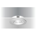 Synergy 21 LED ceiling recessed spotlight Helios silver, round, warm white