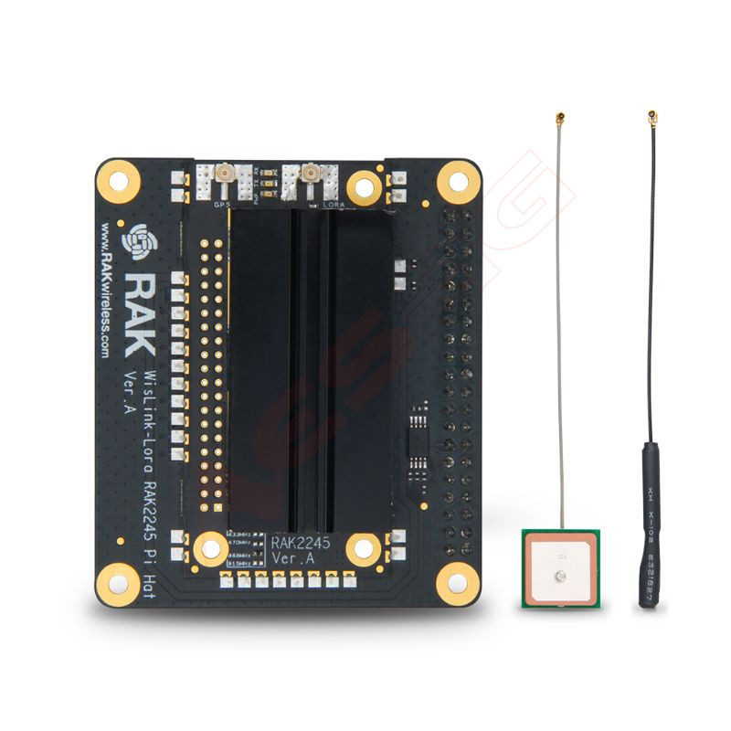 RAK Wireless · LoRa · WisLink LPWAN · RAK2245 Pi HAT is a LoRa Gateway with Raspberry Pi form factor based on SX1301, Pre-instal