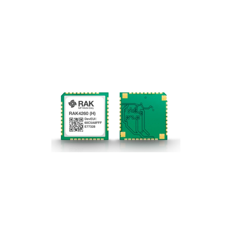 RAK Wireless · Lora · WisDuo · LPWAN Module · RAK4260 module is based on Microchip’s ATSAMR34J18B. It is a SiP device integratin