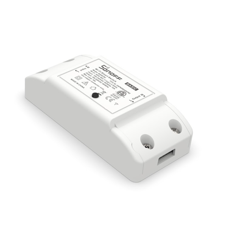 Sonoff · Switch · WiFi Smart Switch · BasicR2 - 1 Kanal Schaltaktor WiFi Sonoff - Artmar Electronic & Security AG 