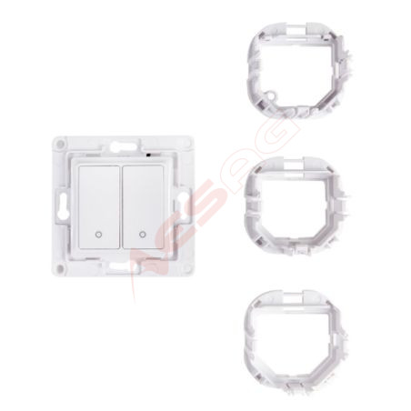 Shelly · Accessories · "Wall Switch 2" · Wandtaster 2-fach · Weiß Shelly - Artmar Electronic & Security AG