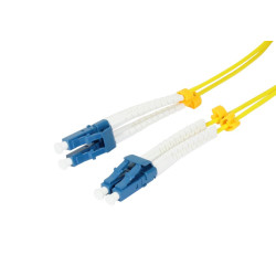 Fiber optic 2-fiber patch kit. 0.25mtr.LC-LC, 9/125um, OS2, AD2mm, flexible anti-kink sleeve, G657.A2, Synergy 21