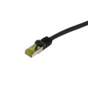 Patchkabel RJ45, CAT6A 500Mhz,12.5m, schwarz, S-STP(S/FTP), PUR Indoor/Outdoor/Indu (UV/Water/oil/-resistant), AWG26, mit CAT7 R