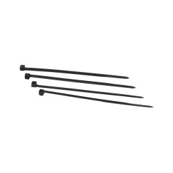 ALLNET 19" cable ties, L100xW2.6mm, pack of 100, black, UV-resistant, Synergy 21