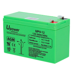 UPOWER - AGM lead-acid battery 12V, 9Ah