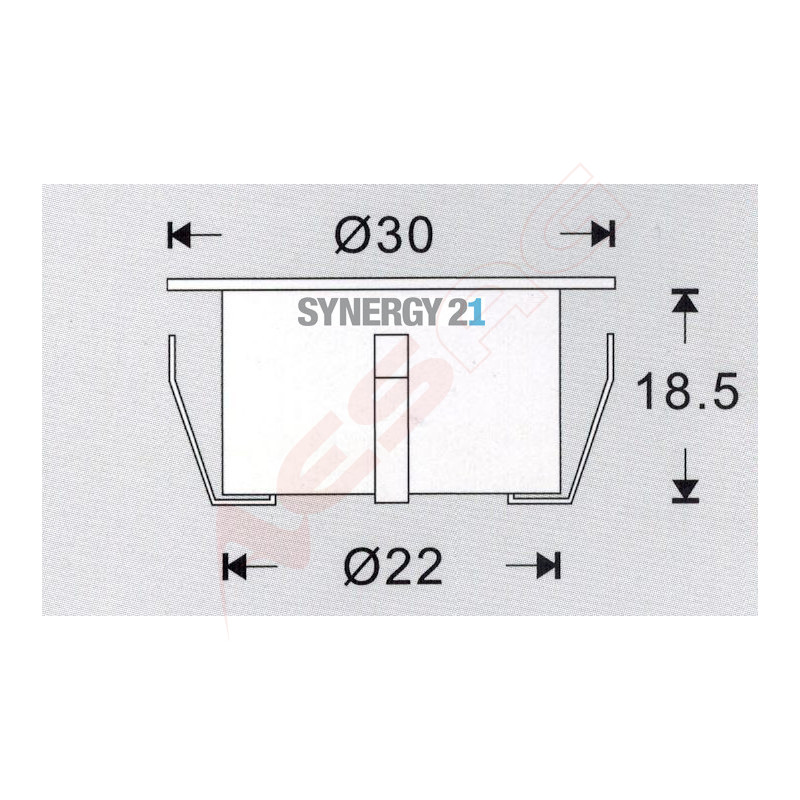 Synergy 21 Bodeneinbaustrahler ARGOS rund mini IP54 cw Synergy 21 LED - Artmar Electronic & Security AG 