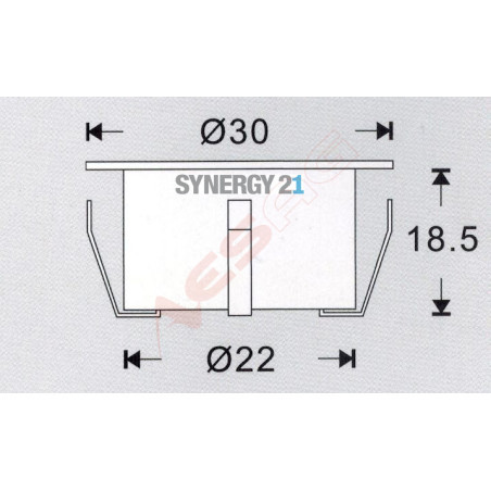 Synergy 21 Bodeneinbaustrahler ARGOS rund mini IP54 cw Synergy 21 LED - Artmar Electronic & Security AG 