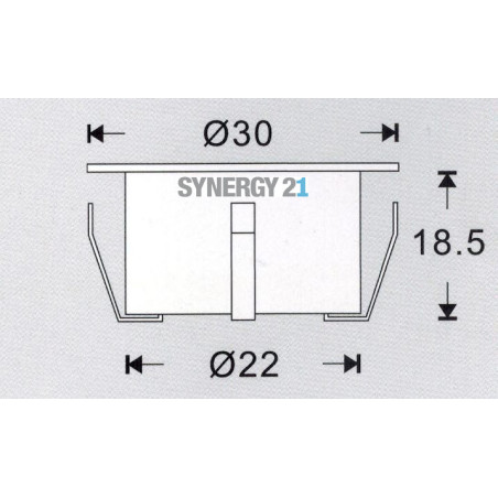 Synergy 21 Bodeneinbaustrahler ARGOS rund mini IP67 cw Synergy 21 LED - Artmar Electronic & Security AG 