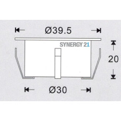 Synergy 21 Bodeneinbaustrahler ARGOS rund minimax IP67 ww Synergy 21 LED - Artmar Electronic & Security AG