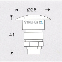 Synergy 21 LED Bodeneinbaustrahler ARGOS rund in-G IP65 ww 90° Synergy 21 LED - Artmar Electronic & Security AG