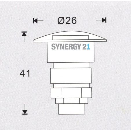 Synergy 21 LED Bodeneinbaustrahler ARGOS rund in-G IP65 cw 90° Synergy 21 LED - Artmar Electronic & Security AG