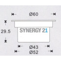 Synergy 21 LED Bodeneinbaustrahler ARGOS rund in-G IP67 cw Synergy 21 LED - Artmar Electronic & Security AG