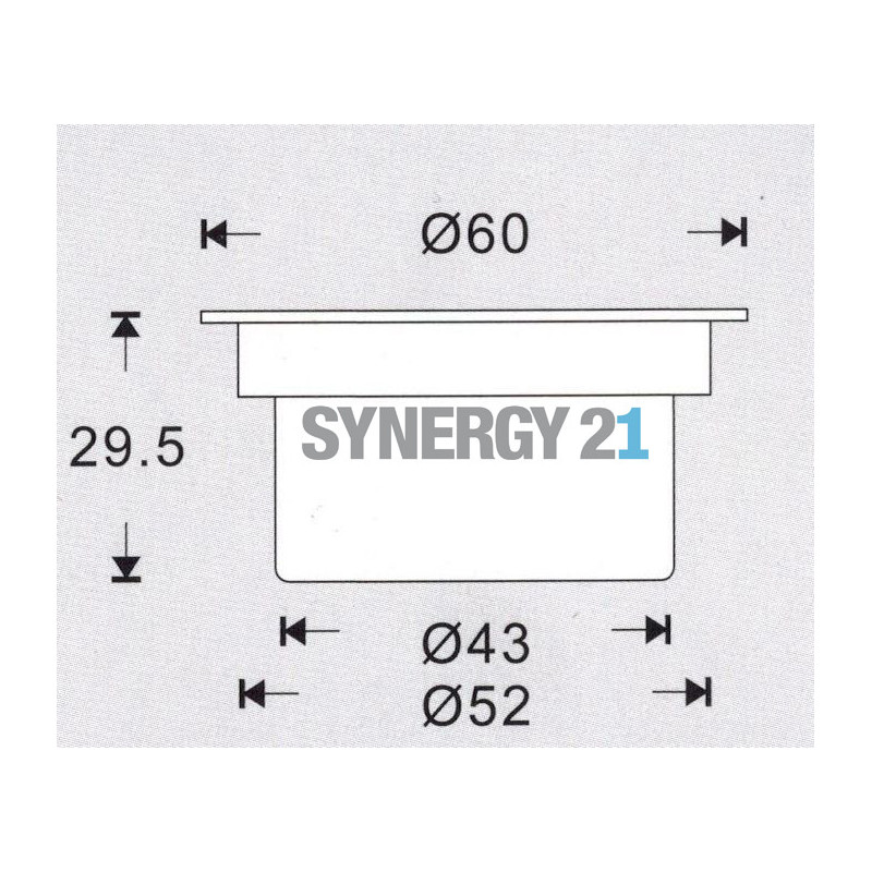 Synergy 21 LED Bodeneinbaustrahler ARGOS rund in-G IP67 cw Synergy 21 LED - Artmar Electronic & Security AG 