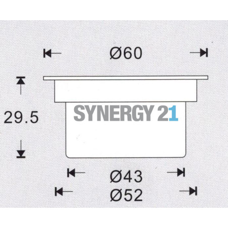 Synergy 21 LED Bodeneinbaustrahler ARGOS rund in-G IP67 cw Synergy 21 LED - Artmar Electronic & Security AG 