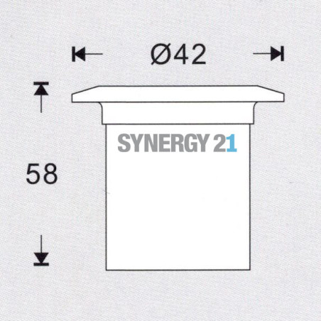 Synergy 21 LED Bodeneinbaustrahler ARGOS rund in-G-C IP67 ww Synergy 21 LED - Artmar Electronic & Security AG 