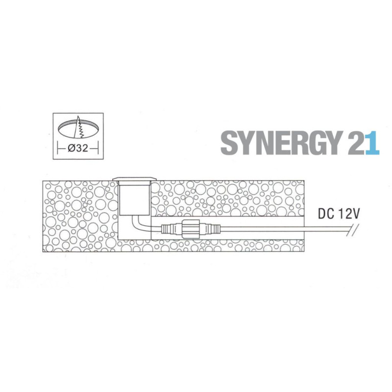 Synergy 21 LED Bodeneinbaustrahler ARGOS rund in-G-C IP67 ww Synergy 21 LED - Artmar Electronic & Security AG 