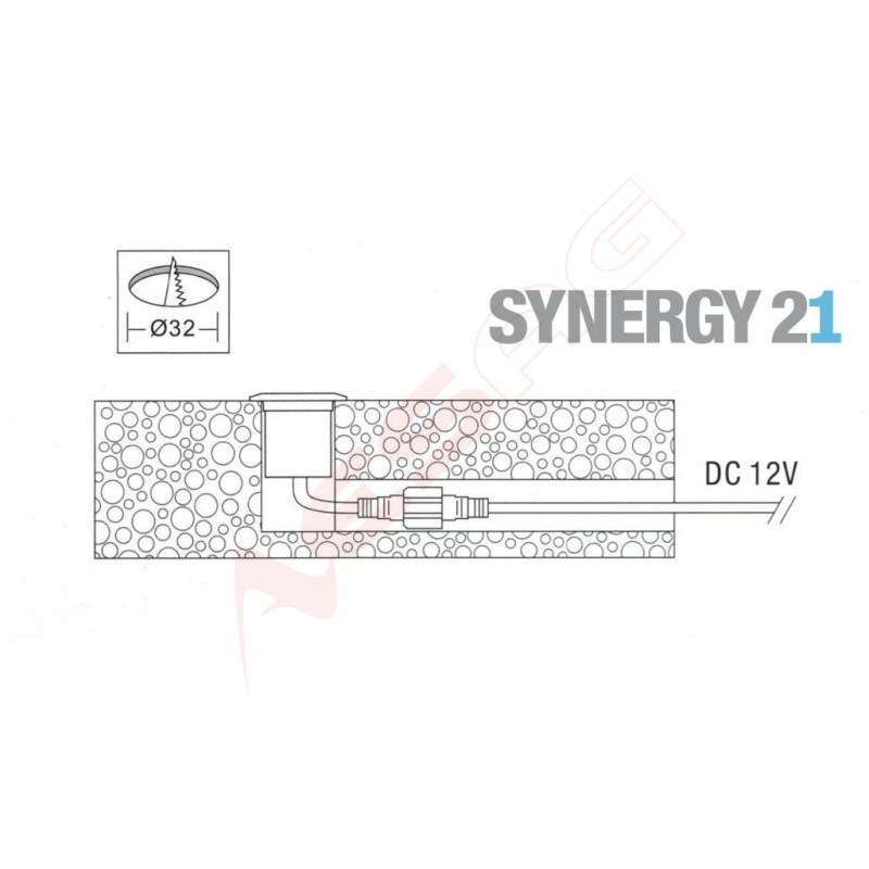 Synergy 21 LED Bodeneinbaustrahler ARGOS rund in-G-C IP67 cw Synergy 21 LED - Artmar Electronic & Security AG