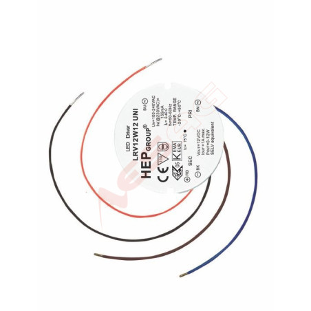 HEP power supply - 12V 12W - HEP for flush-mounted box Synergy 21 LED - Artmar Electronic & Security AG