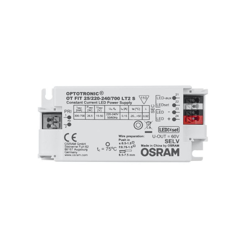 Osram Netzteil - CC Driver 300~700mA, 15~50V Osram - Artmar Electronic & Security AG 