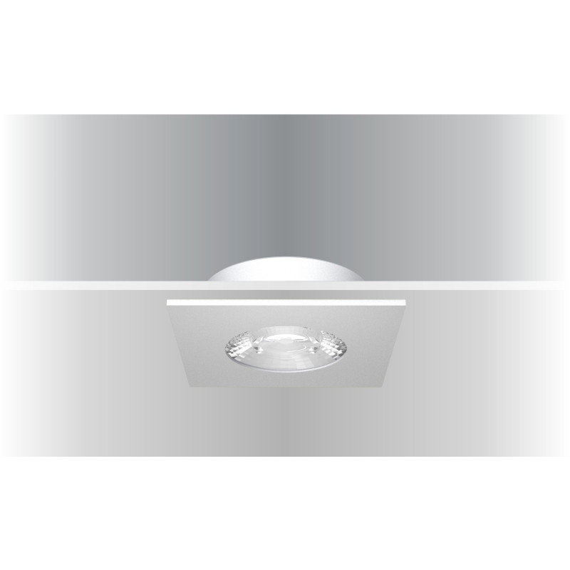 Synergy 21 LED Deckeneinbauspot Helios schwarz, quadratisch, warmweiß Synergy 21 LED - Artmar Electronic & Security AG 