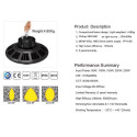 Synergy 21 LED spot pendant light UFO 200W for industry/warehouses cw 90° Synergy 21 LED - Artmar Electronic & Security AG