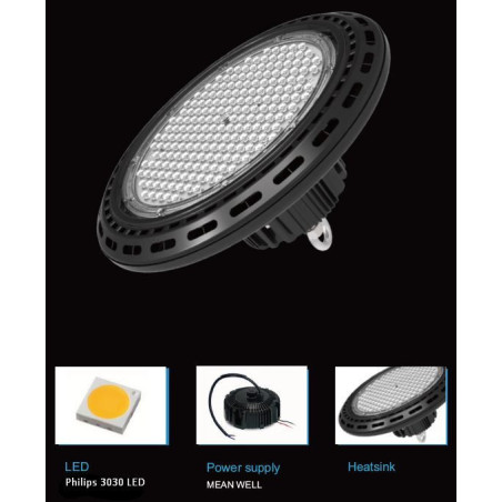 Synergy 21 LED spot pendant light UFO 160W for industry/warehouses nw 120° Synergy 21 LED - Artmar Electronic & Security AG