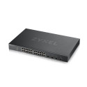 Zyxel Switch smart managed Layer2 28 Port Â&bull 24x 1 GbE Â&bull 4x SFP+ Â&bull 19" Â&bull Lüfterlos Â&bull NebulaFlex Â&bull X