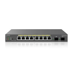 EnGenius Switch full managed Layer 2+ 10 Port &bull 8x 1 GbE &bull PoE Budget 110W &bull 8x PoE at &bull 2x SFP &bull Desktop-Sw