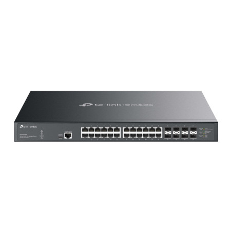 TP-Link Switch full managed Layer2+ 32 Port &bull 24x 10GbE &bull 8x SFP+ &bull PoE Budget 770 Watt &bull 24x PoE af/at/bt &bull