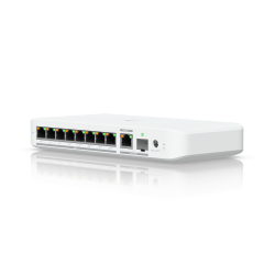 Ubiquiti Switch smart managed Layer2 9 Port &bull 8x 2.5 GbE PoE+ &bull 1x 10 GbE PoE bt In &bull Desktop &bull Fanless &bull