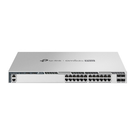 Omada PRO full managed Layer 3 Switch &bull 28 Port &bull 24x 2.5GbE, 4x SFP28 &bull PoE Budget 1440W &bull 24x PoE at/bt &bull 