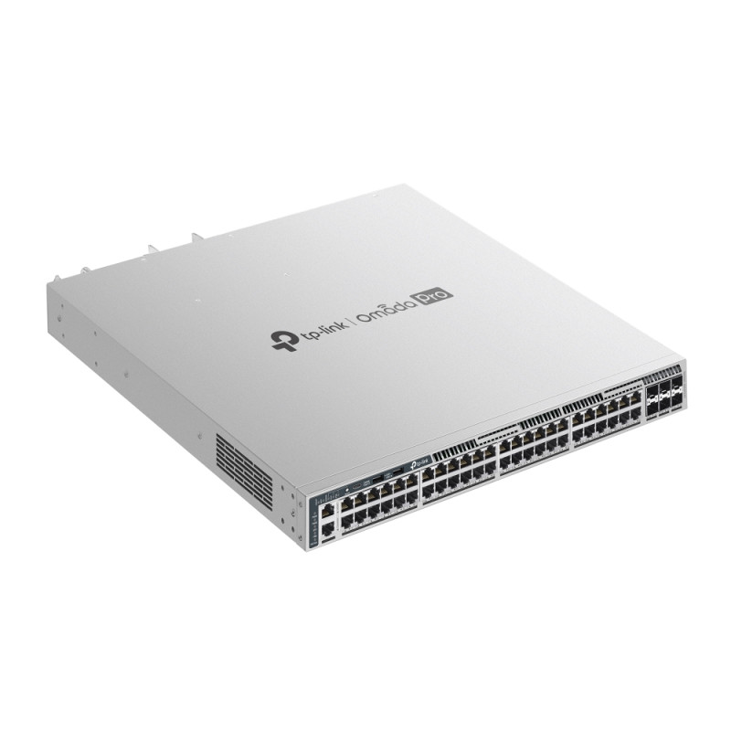 Omada PRO full managed Layer 3 Switch &bull 54 Port &bull 48x 1GbE, 6x SFP+ &bull PoE Budget 1440W &bull 48x PoE at &bull Omada 