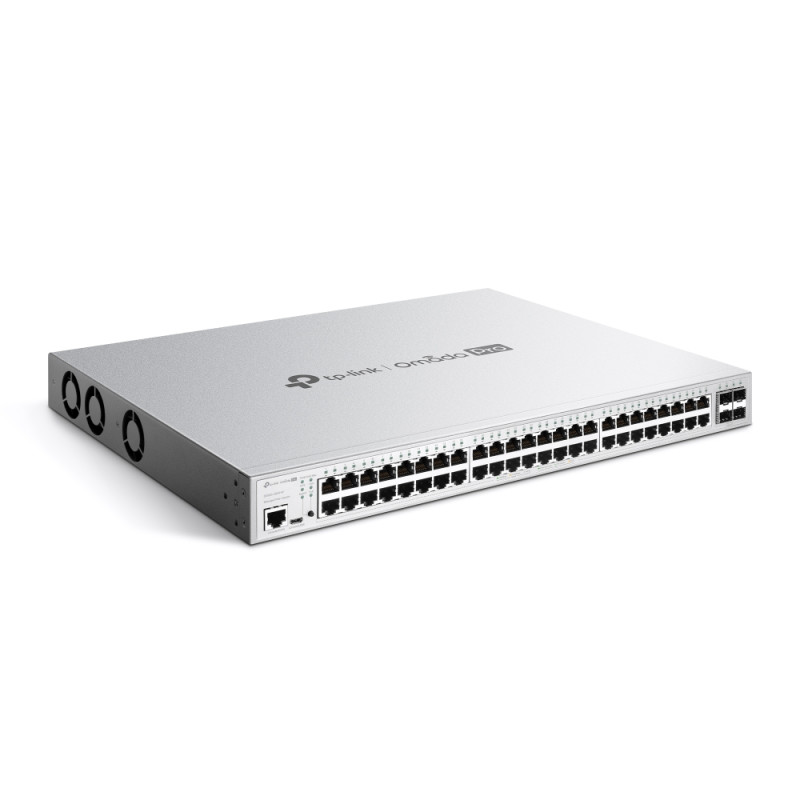 Omada PRO full managed Layer 2+ Switch &bull 52 Port &bull 48x 1GbE, 4x SFP &bull PoE Budget 384W &bull 48x PoE af/at &bull Omad