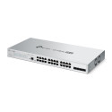 Omada PRO full managed Layer 2+ Switch &bull 28 Port &bull 24x 1GbE, 4x SFP &bull PoE Budget 250W &bull 24x PoE at/af &bull Omad