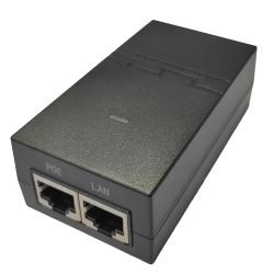 Passiver PoE-Injektor - Eingabe/Ausgabe RJ45 10/100/1000 Mbps - 24V 0,5A - Maximale Entfernung 100 m - Geeignet für Reyee-Funkve