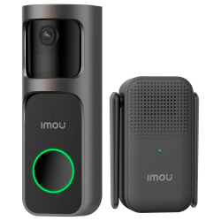 Imou 3 Megapixel 2K battery-powered WiFi doorbell - 5000 mAh battery - 2.3 mm lens / 5m IR - PIR human detection - Two-way