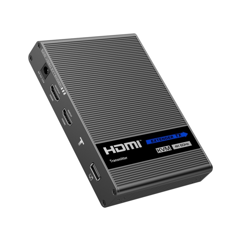 HDMI/USB-Extender über Ethernet-Kabel CAT6 - Sender und Empfänger - Reichweite 70 m - Bis 4K - Unterstützt S/PDIF-Audioausgang -