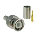 Connector for High Definition SAFIRE - BNC for crimping - Compatible with RG59 HD - 25 mm (L) - 10 mm (W) - 5 g - CON100HD - 1