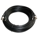 Combined cable RG59 + DC - BNC connector - 10 meters - Video - Power supply - Low loss - COX10 - 1