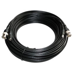 Combined cable RG59 + DC - BNC connector - 30 meters - Video - Power supply - Low loss - COX30 - 1