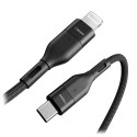 Veger - Kabel USB2.0 für Laptops - Schnelles Aufladen PD65W - USB-C zu Lightning - Metallmantel, geflochtenes Nylon - Länge 1.2m