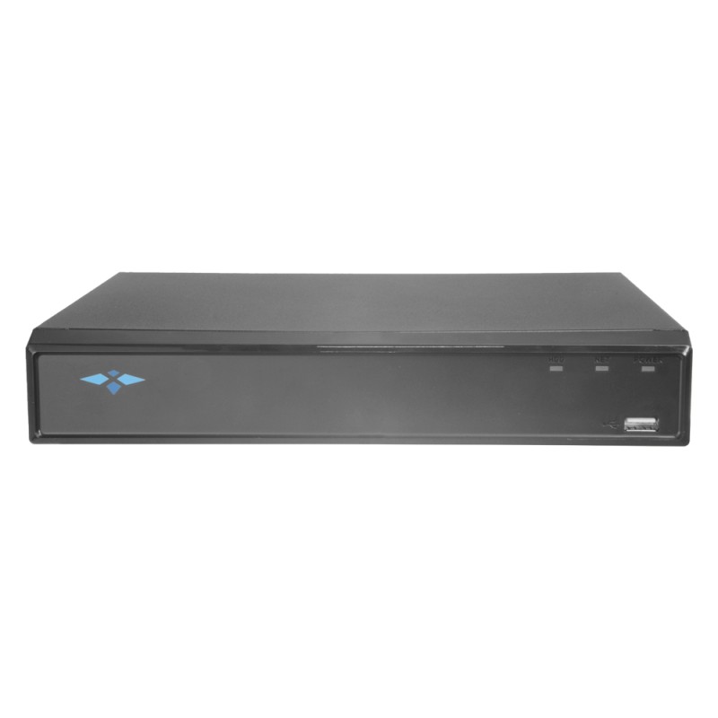 Video recorder 5n1 X-Security - 4 CH analog (8Mpx) + 4 IP (8Mpx) - Audio via coaxial - Recording resolution 4K (7FPS) - 2 CH G