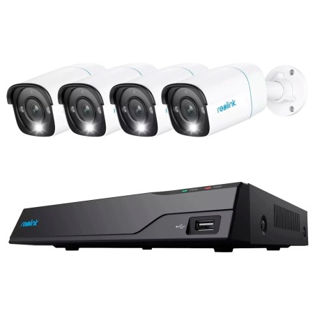Reolink NVR PoE Kit + 4 PoE 5MP Kameras 2TB PoE [%VAR%] - 5MP (2880x1616) - Mensch/Tier/Fahrzeug-Erkennung - e-SATA - 2TB HDD - 