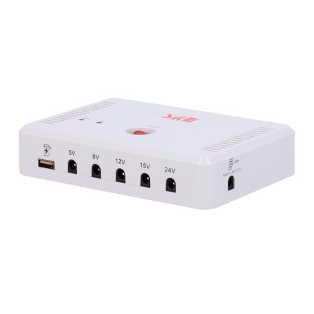 Battery - Input 12.7 VDC - Outputs 5/9/12/19/24 V - Li-Ion battery composition - Camera connection - UPS-DC5V-24V-12AH -