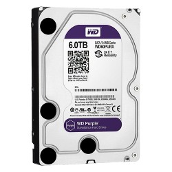 Western Digital Hard Drive - Capacity 6 TB - SATA Interface 6 GB/s - Model WD60PURX - Specially for Video Recorders - Loose or