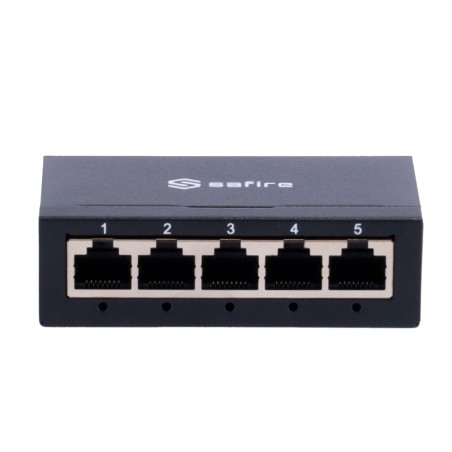 Desktop Switch - 5 Gigabit Ports - Speed 10/100/1000 Mbps - Plug & Play - Energy-saving Technology - Metal